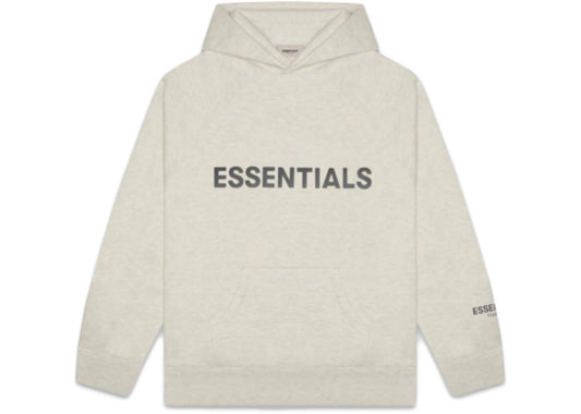 Fear of God Essentials 3D Silicon Applique Pullover Hoodie Oatmeal/Oatmeal Heather/Light Heather Oatmeal