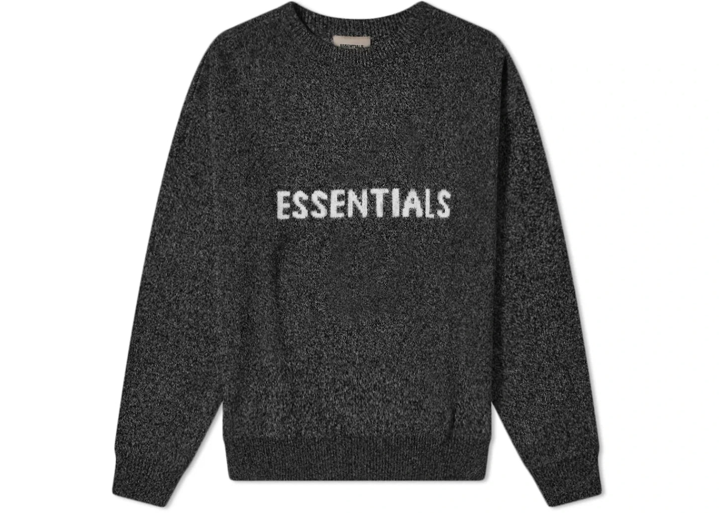 Fear of God Essentials Knit Sweater Dark Black Melange