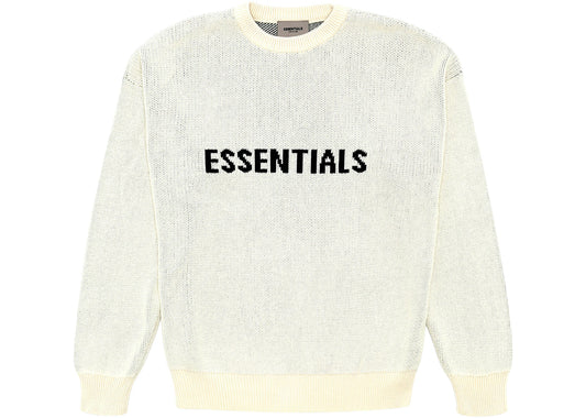 Fear of God Essentials Knit Sweater Buttercream