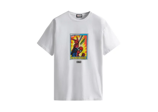 Kith For Spider-Man Web-Shooter Vintage Tee White